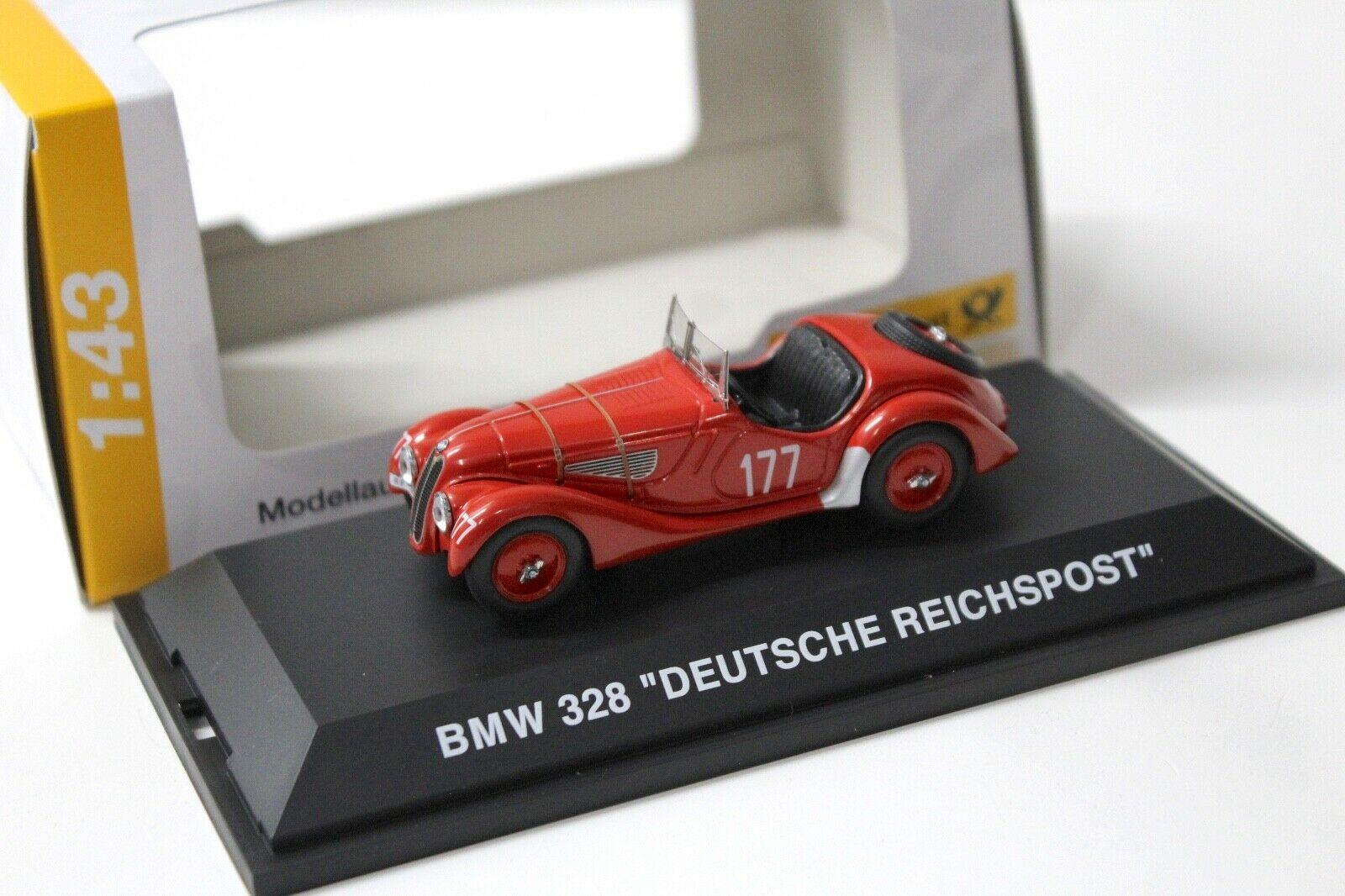 1:43 Schuco BMW 328 Roadster Deutsche Reichspost red