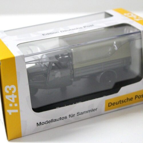 1:43 Schuco Tempo Dreirad Plane Deutsche Post grey