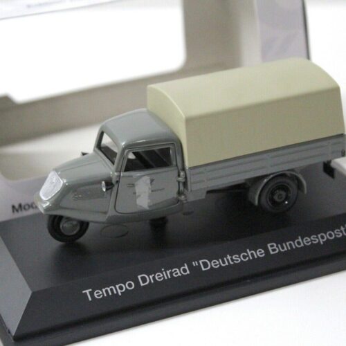 1:43 Schuco Tempo Dreirad Plane Deutsche Post grey