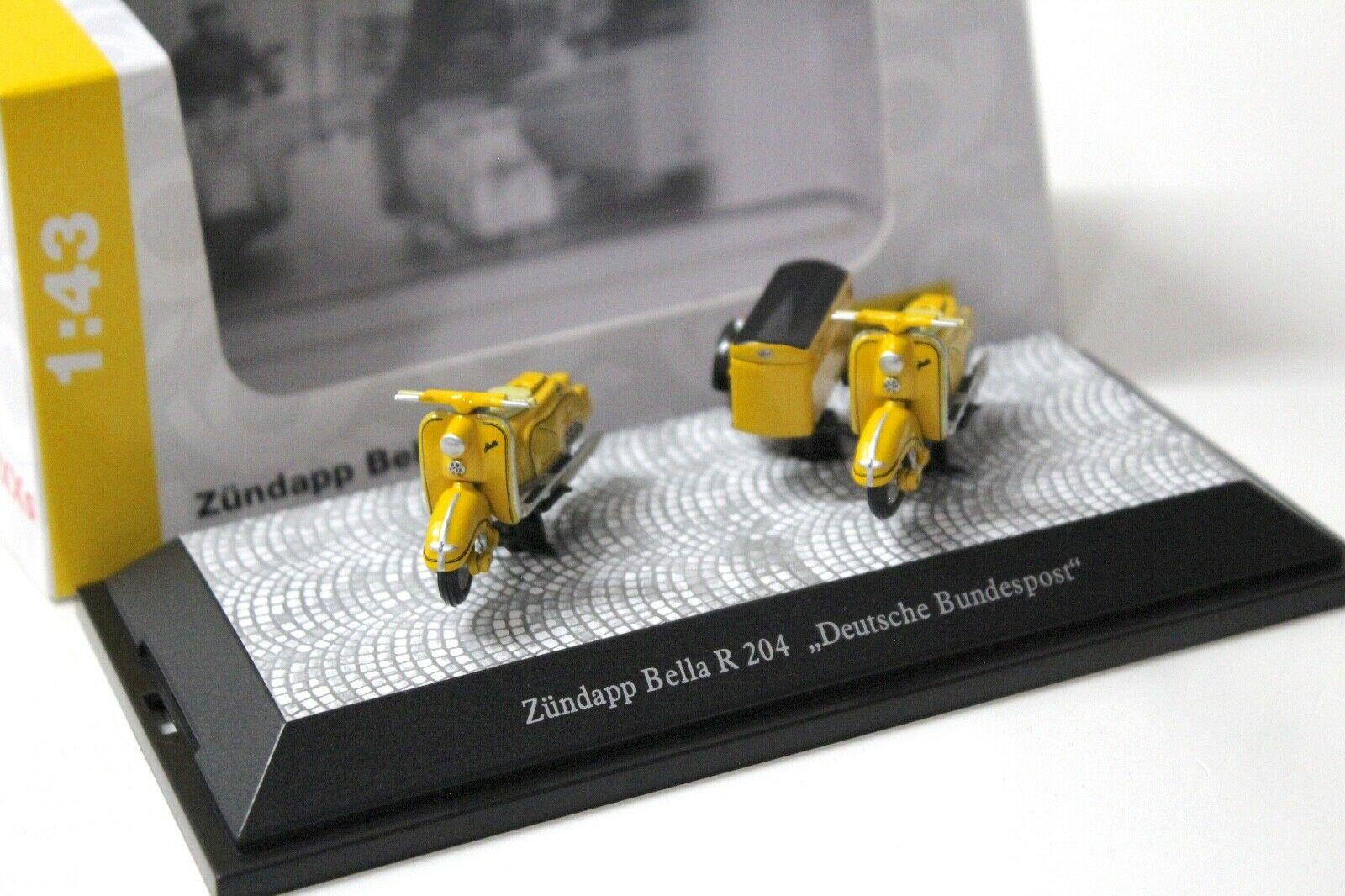 ID 50630 orig 1.jpg 1:43 Premium ClassiXXs Zündapp Bella R204 Set DB Post yellow