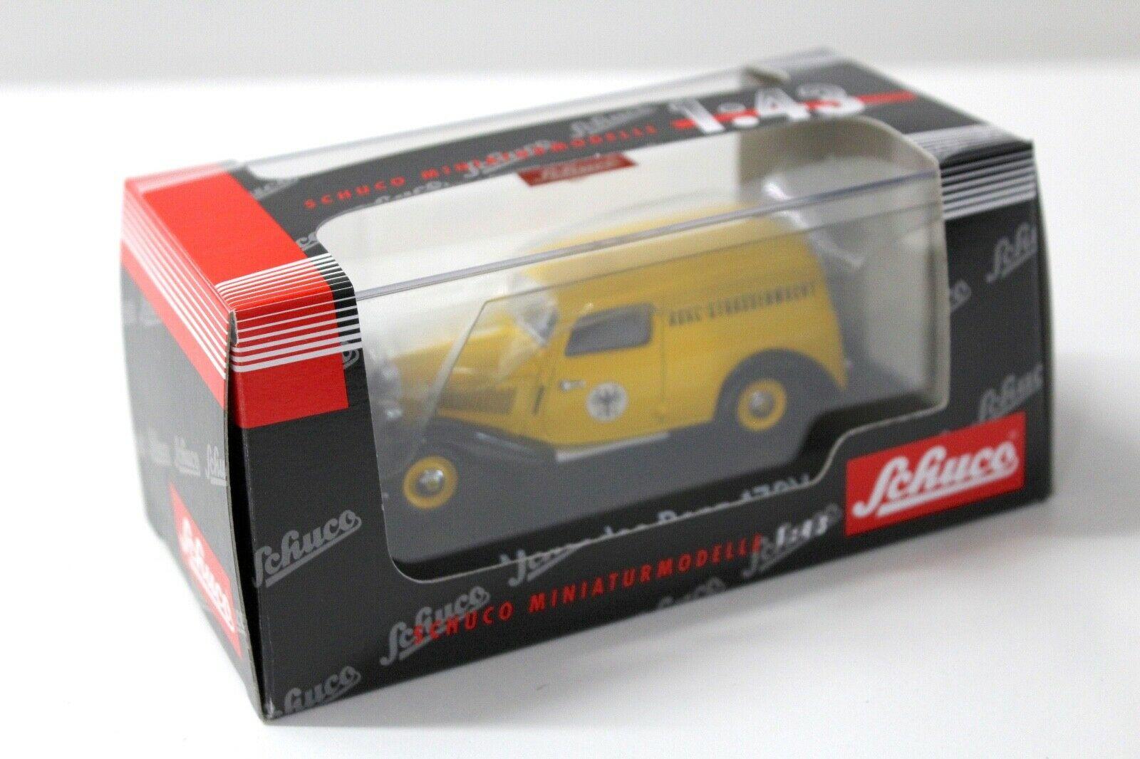 1:43 Schuco Mercedes 170V Kasten ADAC Van yellow