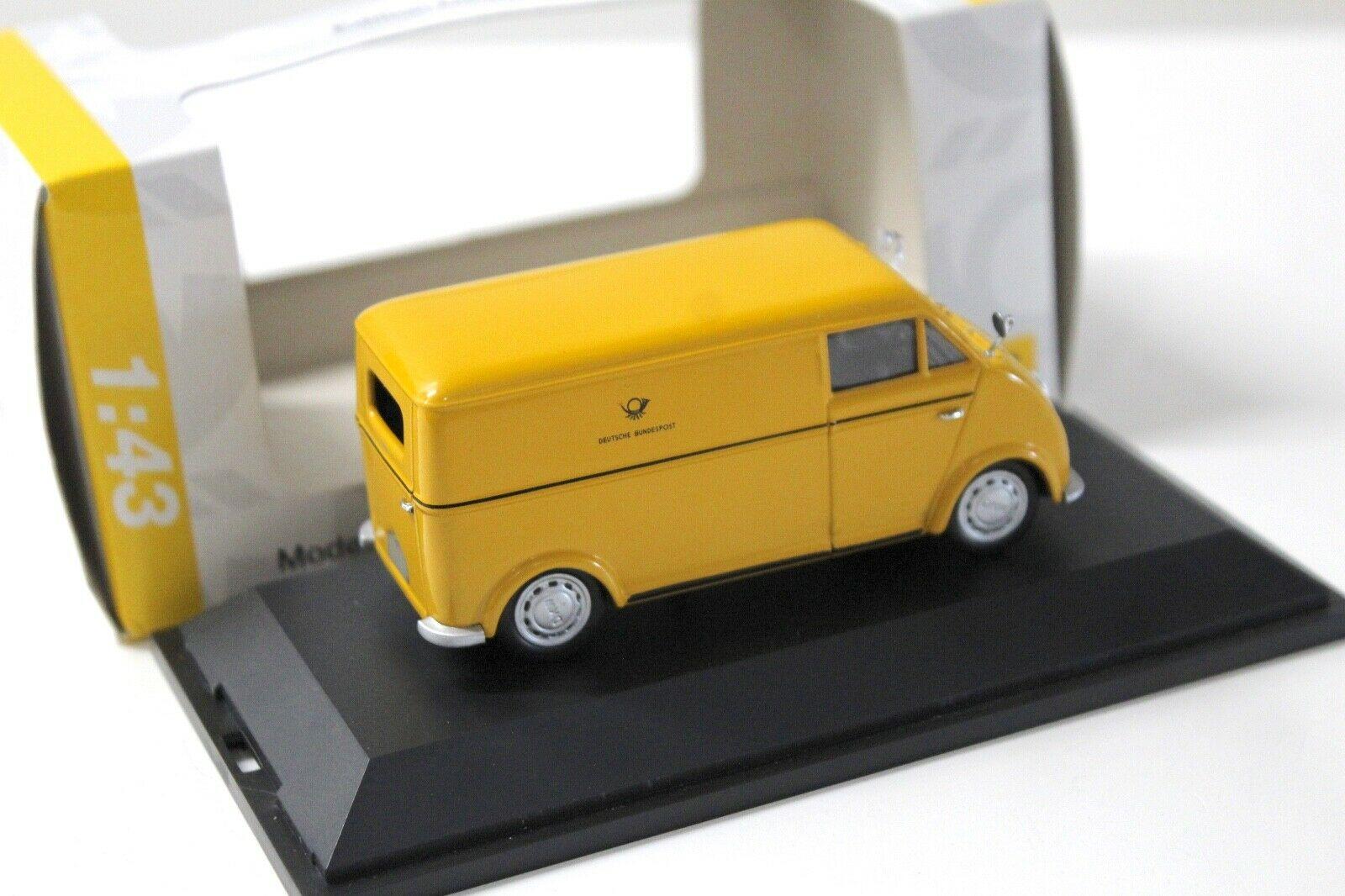 1:43 Schuco DKW Schnelllaster Kasten Deutsche Bundespost yellow POST Edition