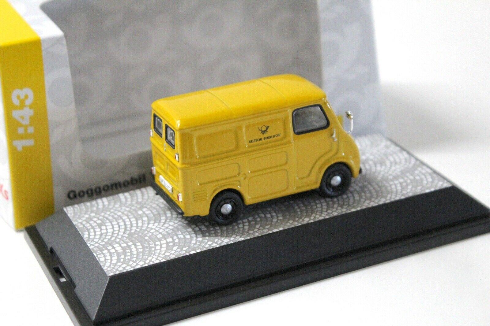 1:43 Premium ClassiXXs Goggomobil TL300 DB Post yellow