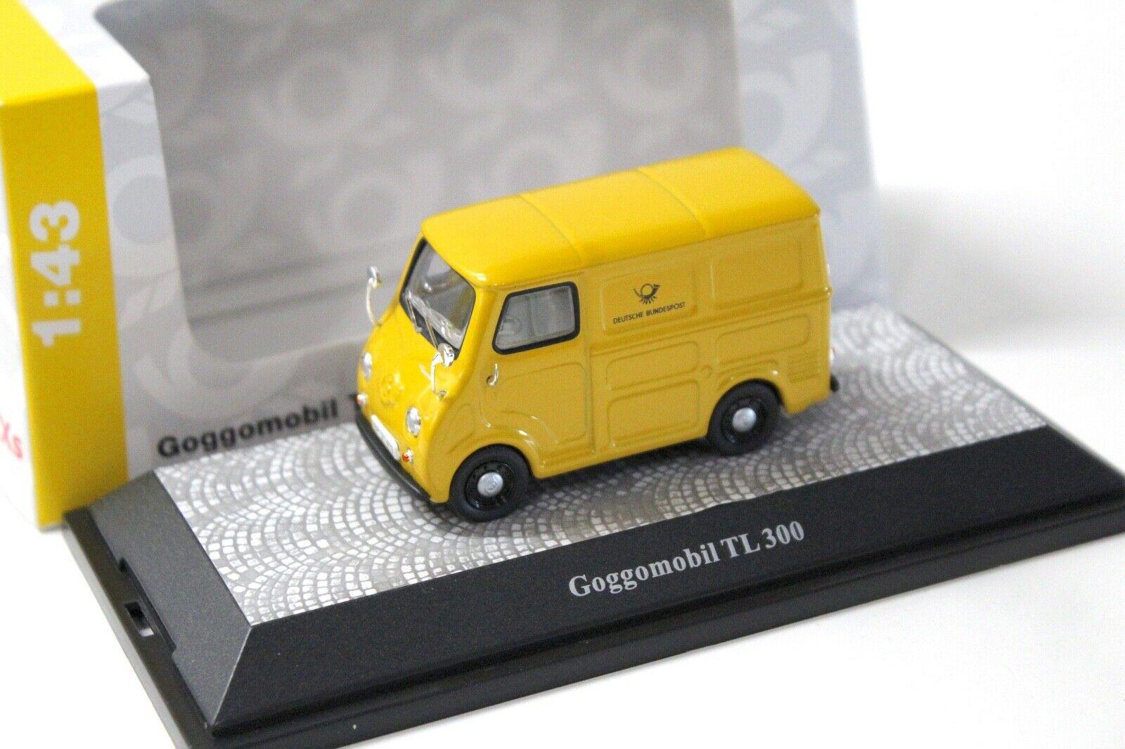 1:43 Premium ClassiXXs Goggomobil TL300 DB Post yellow