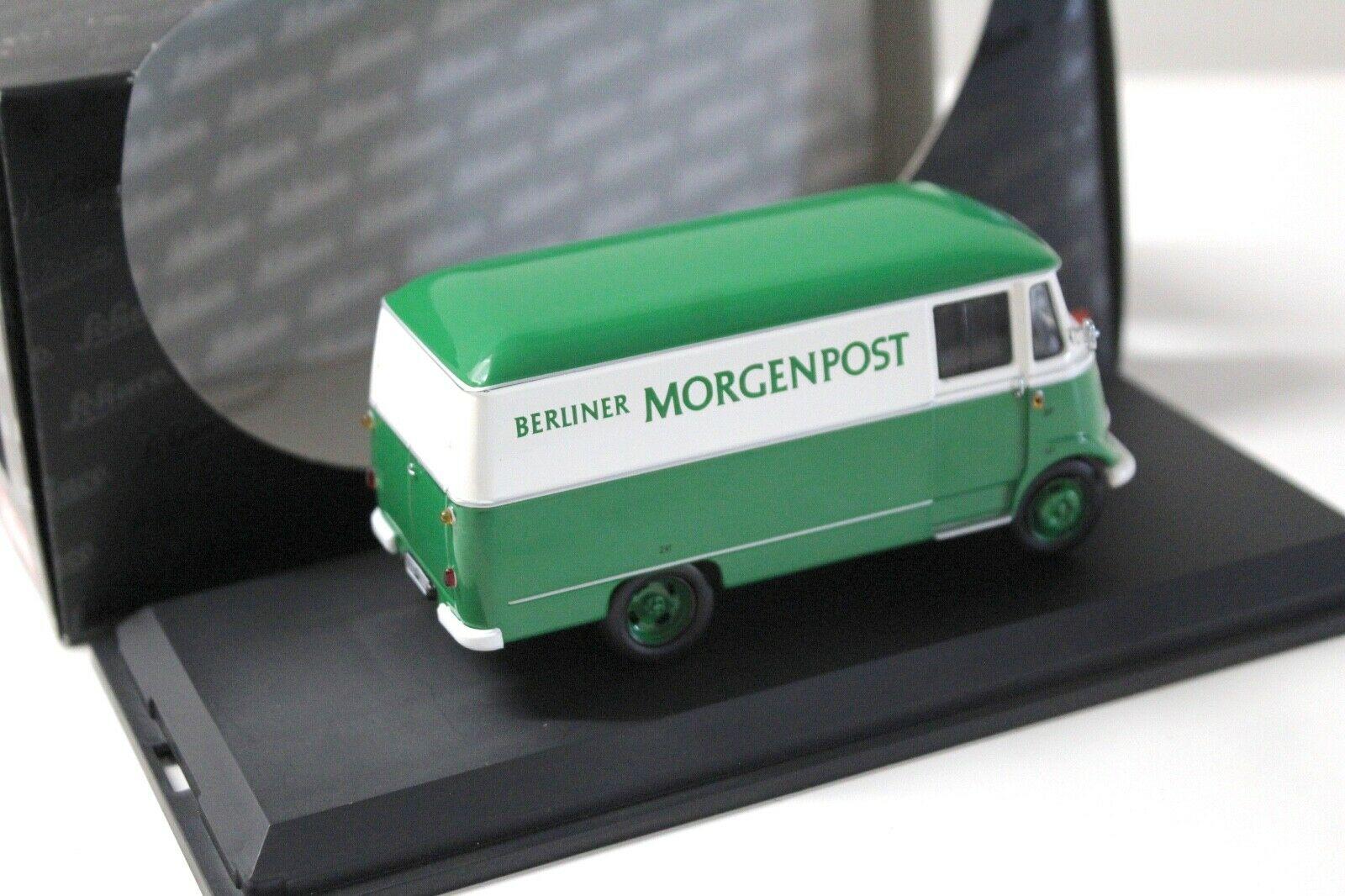 1:43 Schuco Mercedes L319 Kasten Berliner Morgenpost green
