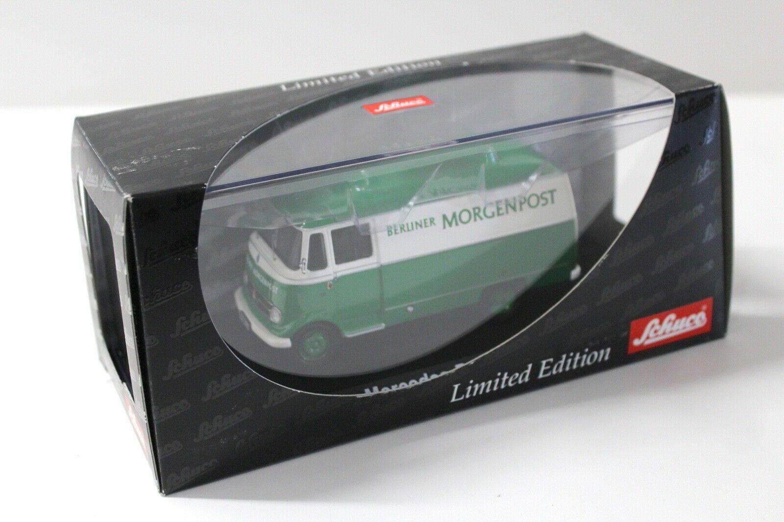 1:43 Schuco Mercedes L319 Kasten Berliner Morgenpost green
