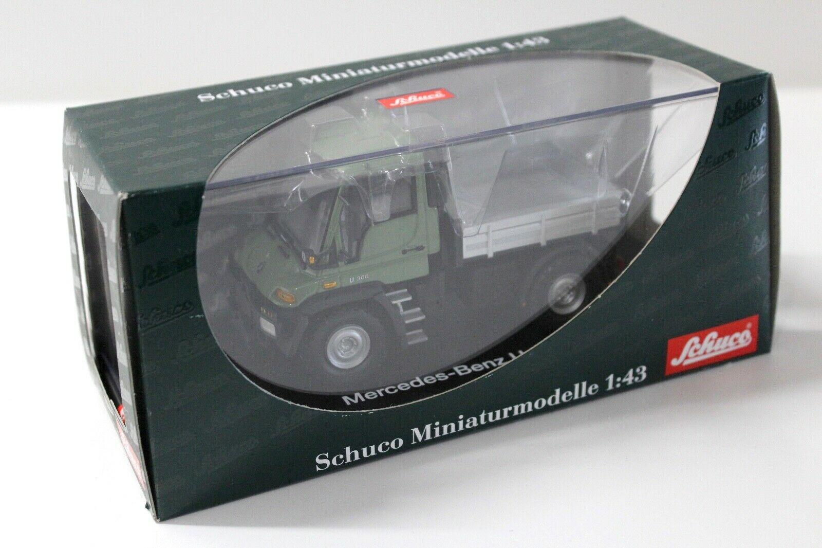 1:43 Schuco Mercedes U300 Unimog Pritsche green