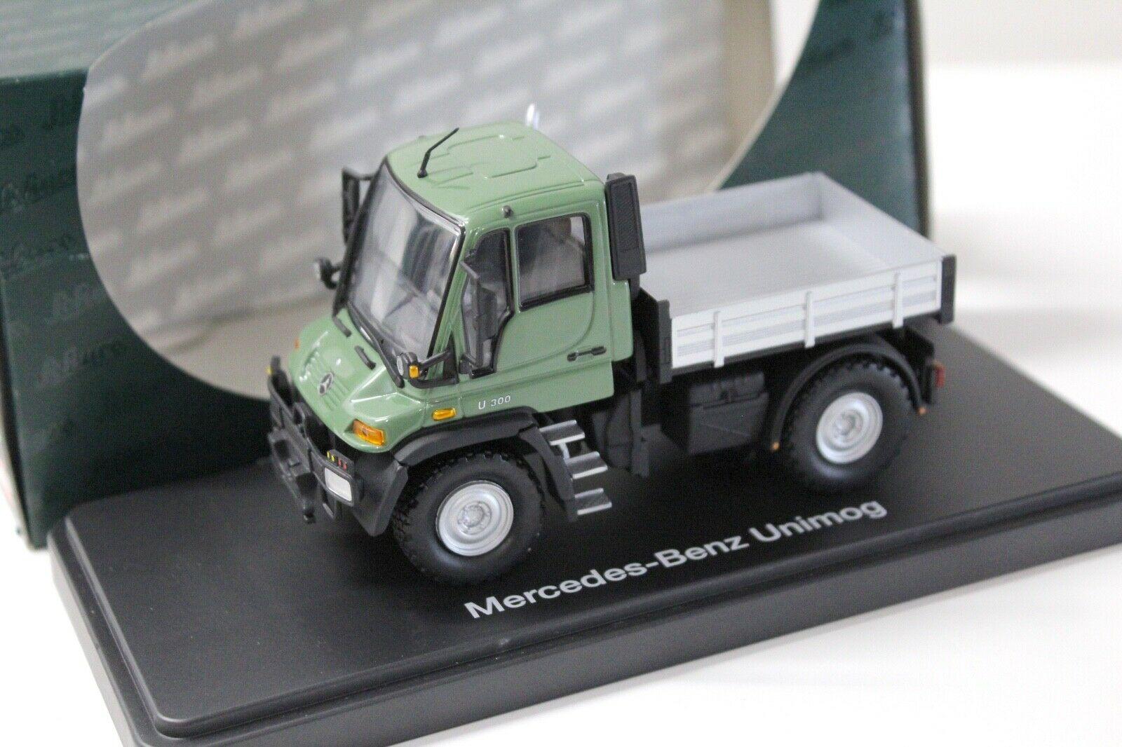 1:43 Schuco Mercedes U300 Unimog Pritsche green