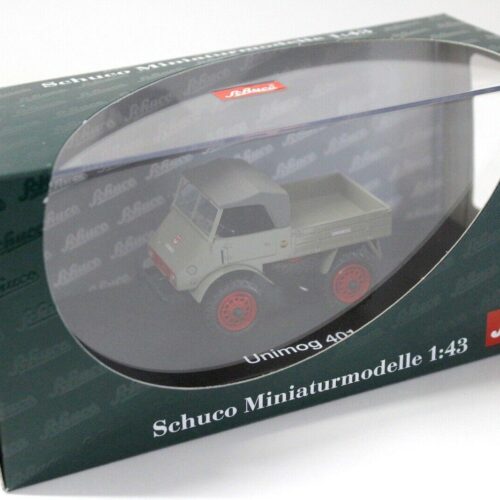 1:43 Schuco Mercedes Unimog 401 Faltdach grey