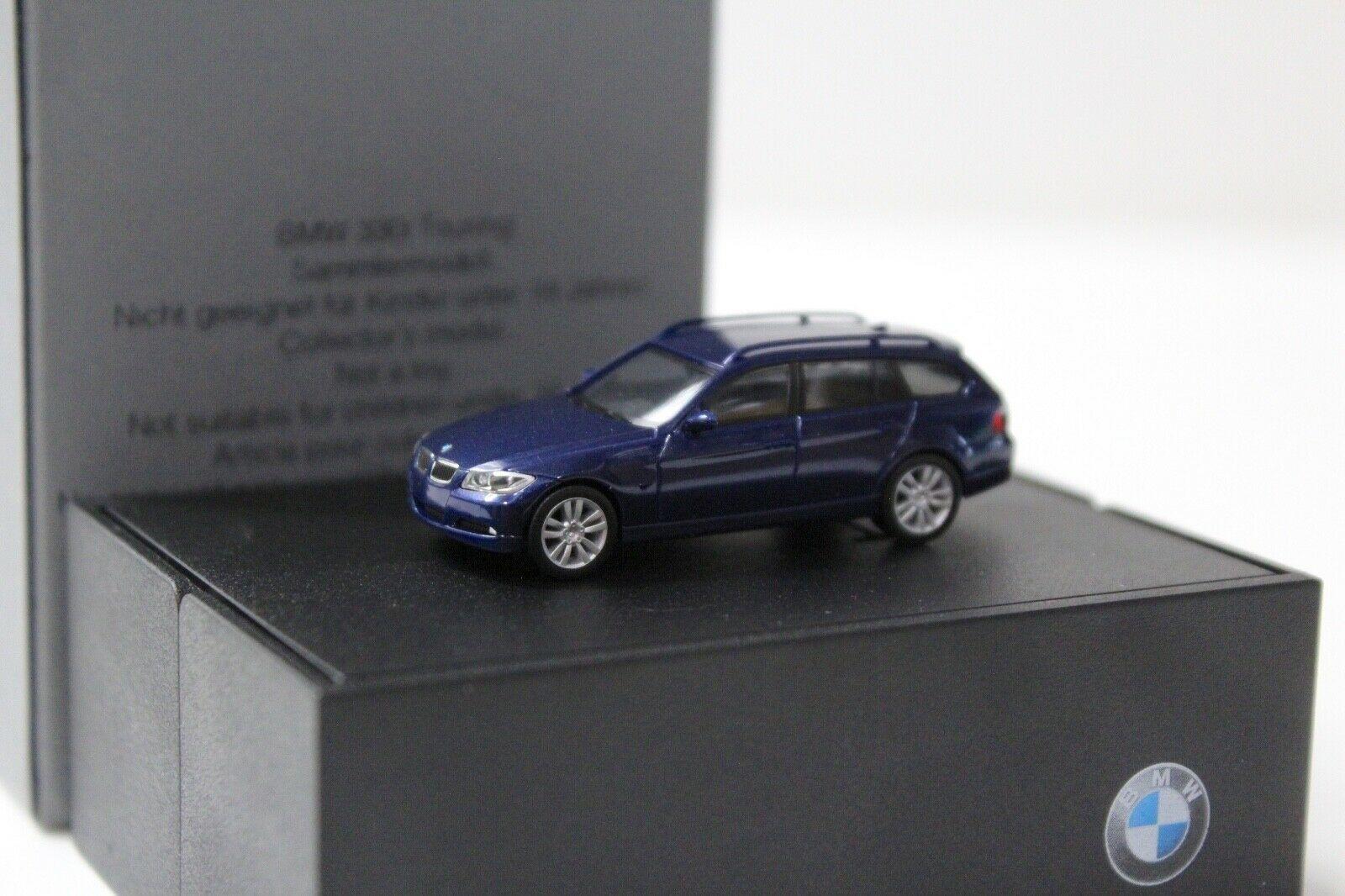 1:87 Herpa BMW 330i E91 Touring blue DEALER VERSION