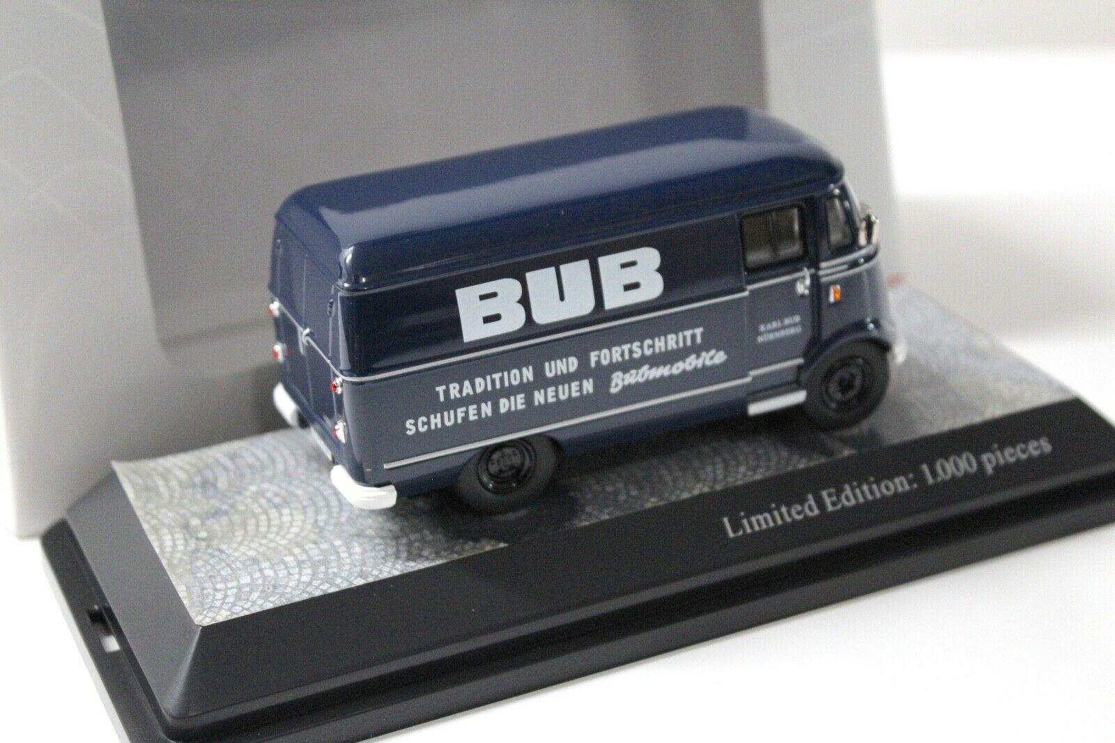 1:43 Premium ClassiXXs Mercedes L319 Van Kasten BUB dark blue