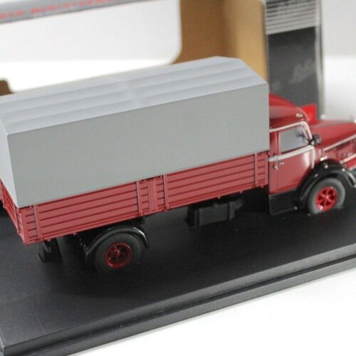 1:43 Schuco Krupp Titan Pritsche/ Plane red/ grey