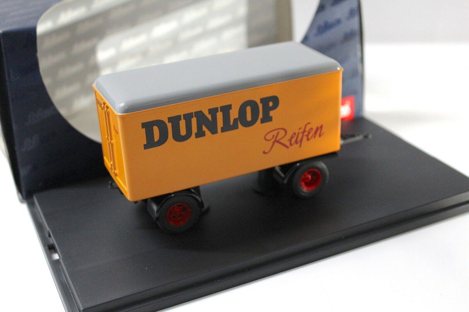 1:43 Schuco LKW-Anhänger Dunlop Reifen