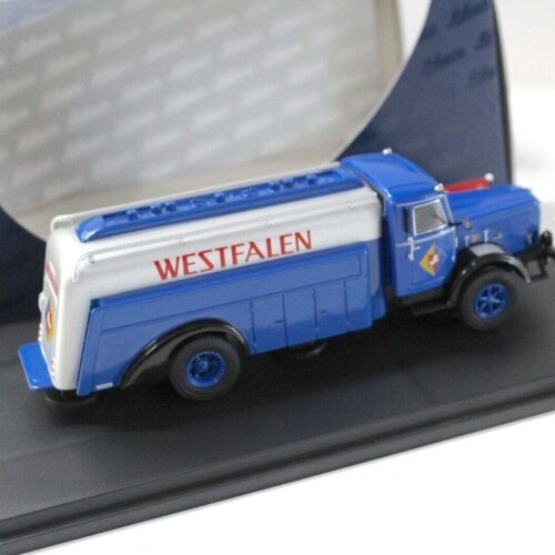 1:43 Schuco Büssing 8000 Tankwagen WESTFALEN blue