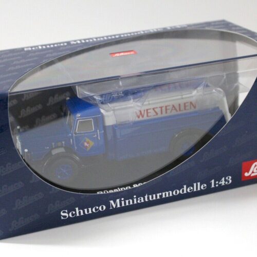 1:43 Schuco Büssing 8000 Tankwagen WESTFALEN blue