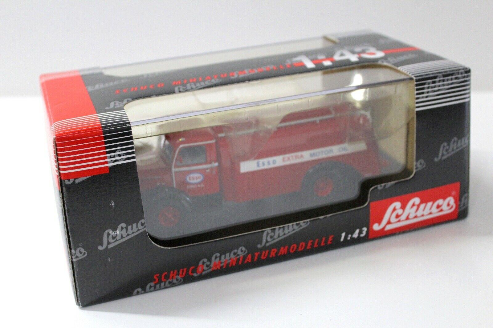 1:43 Schuco KRUPP Titan SWL 80 Tankwagen ESSO red