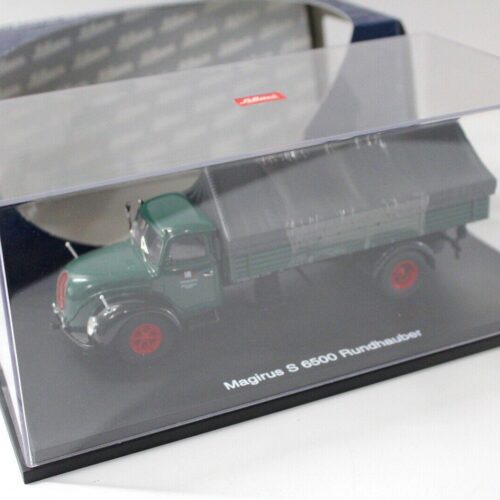 1:43 Schuco Magirus S6500 Rundhauber Plane dark green