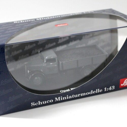 1:43 Schuco Opel Blitz S 3t Pritsche Schwarz Kohlen grey