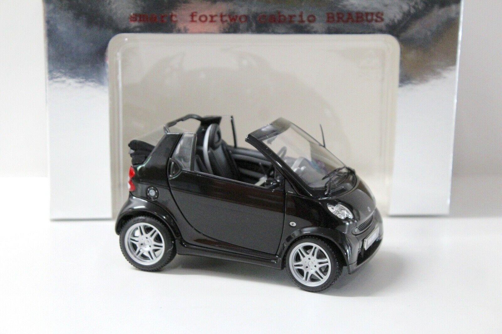 1:18 Kyosho Smart Fortwo Cabrio Brabus black DEALER VERSION