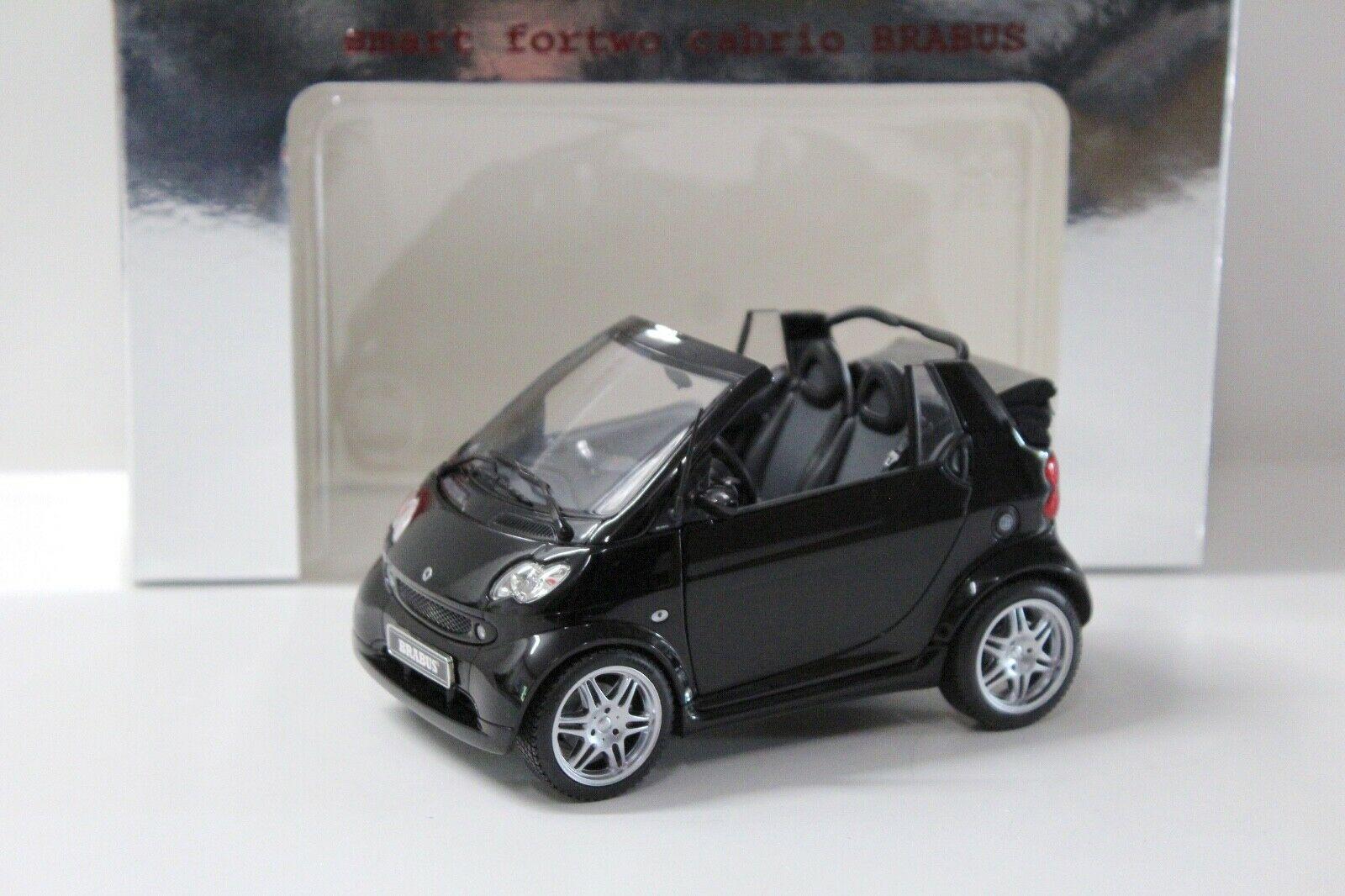 1:18 Kyosho Smart Fortwo Cabrio Brabus black DEALER VERSION