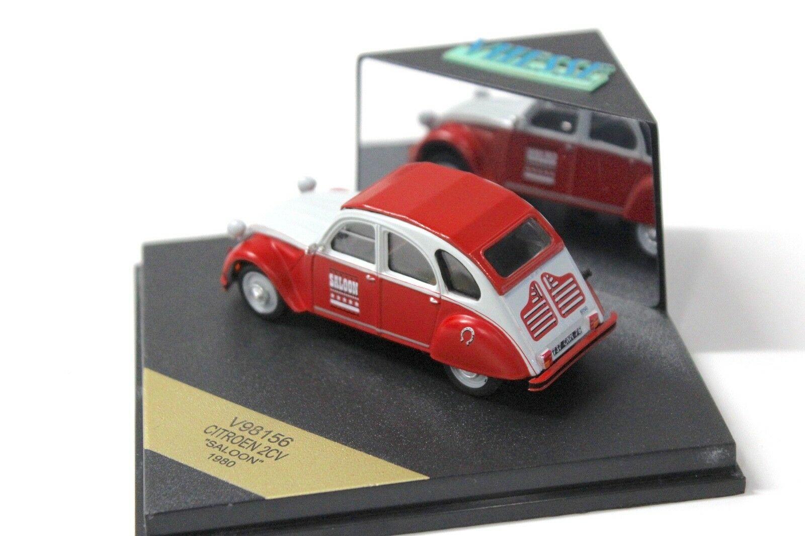 1:43 Vitesse Citroen 2CV Ente "SALOON" 1980 red / white