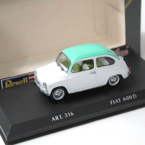 1:43 Detail Cars Fiat 600D white/green - Image 1
