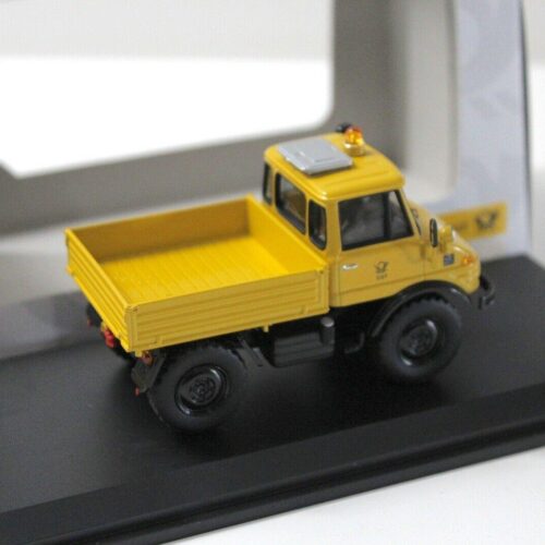 1:43 Schuco Mercedes Unimog 406 yellow DB Post