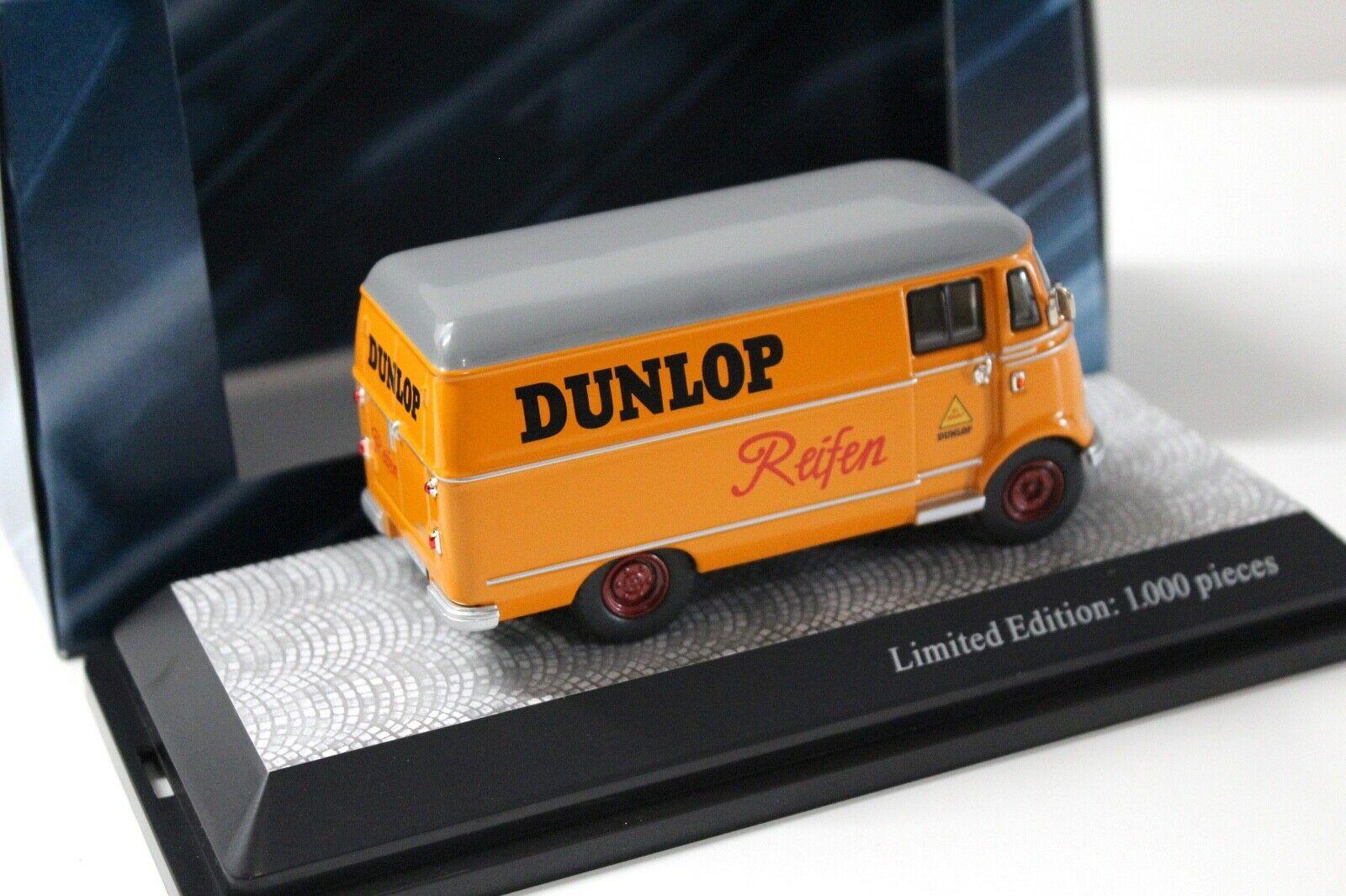 1:43 Schuco Mercedes L319 Kasten Dunlop Reifen orange