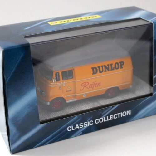 1:43 Schuco Mercedes L319 Kasten Dunlop Reifen orange