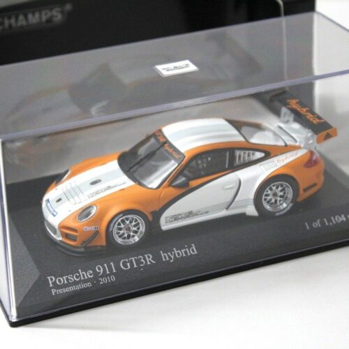 1:43 Minichamps Porsche 911 GT3R Hybrid Presentation orange/ white