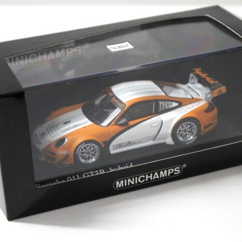 1:43 Minichamps Porsche 911 GT3R Hybrid Presentation orange/ white