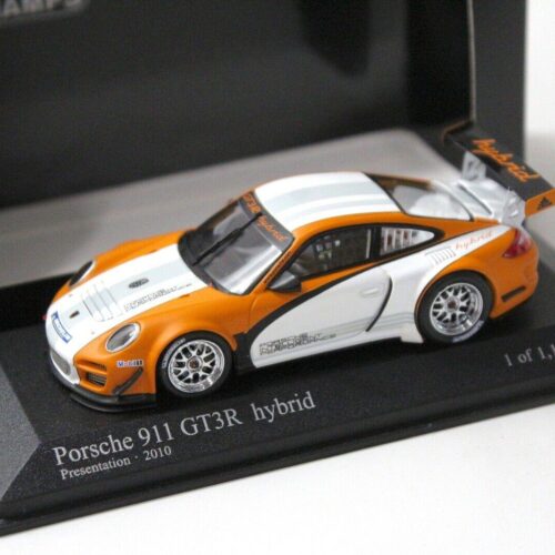 1:43 Minichamps Porsche 911 GT3R Hybrid Presentation orange/ white