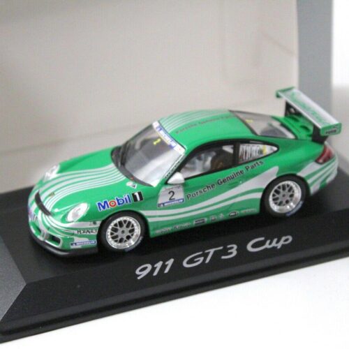 1:43 Minichamps Porsche 911 GT3 CUP Mobil1 #2 green DEALER VERSION