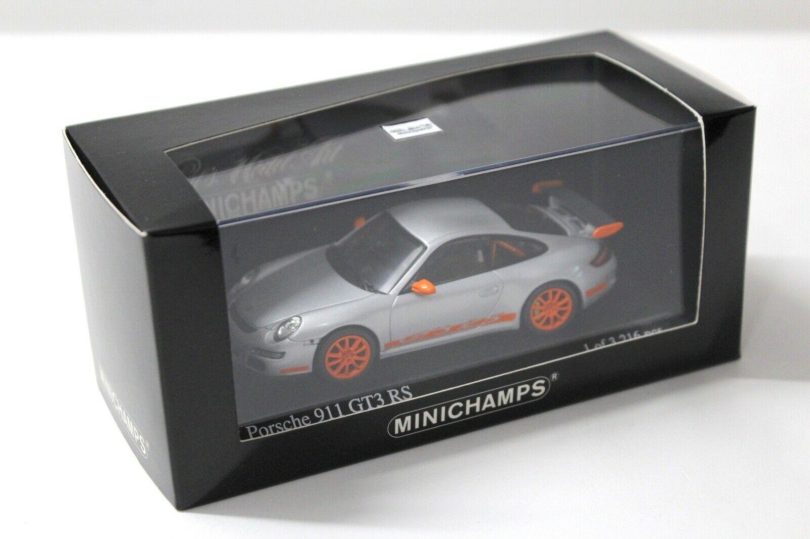 1:43 Minichamps Porsche 911 997 GT3 RS silver/ orange