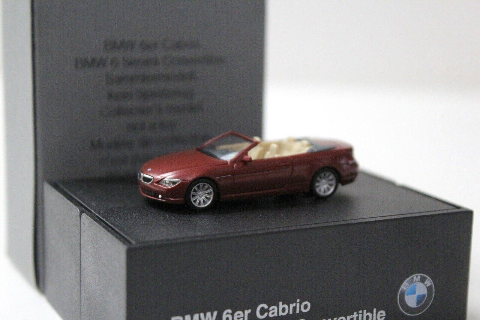 1:87 Herpa BMW 6er E63 Convertible red DEALER VERSION