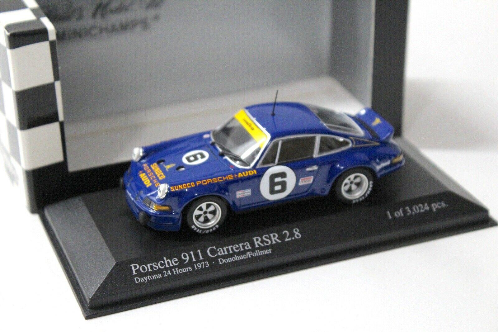 1:43 Minichamps Porsche 911 Carrera RSR 2.8 Sunoco #6 blue