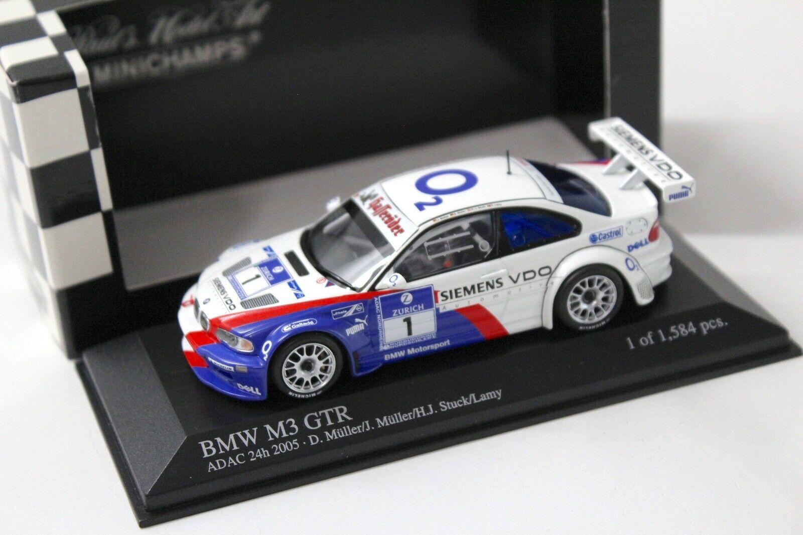 1:43 Minichamps BMW M3 GTR ADAC 24h 2005 D.Müller #1