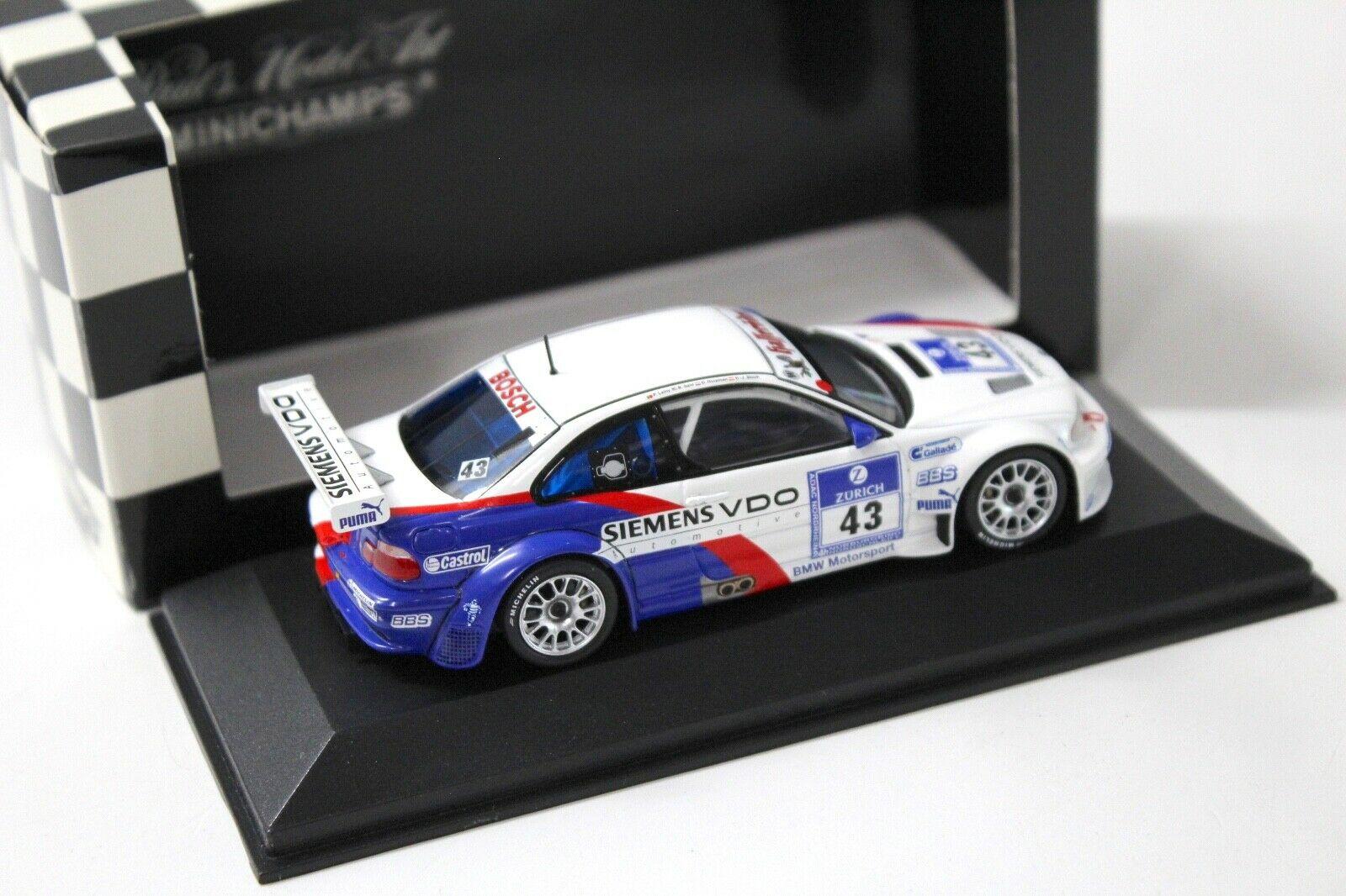 1:43 Minichamps BMW M3 GTR ADAC 24h 2004 Lamy/ Stuck #43