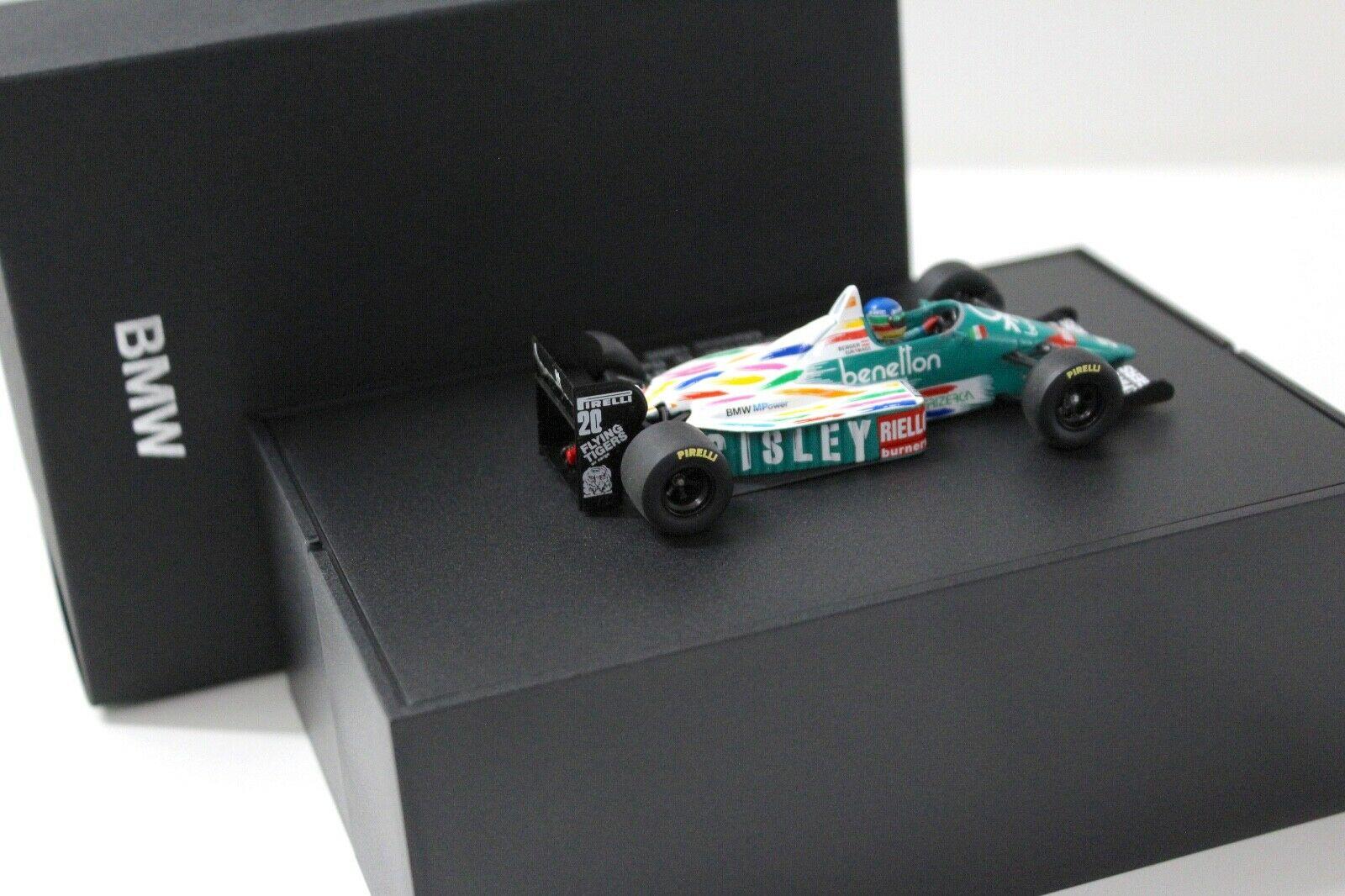 1:43 Minichamps BMW Benetton 186 Berger Mexico DEALER VERSION
