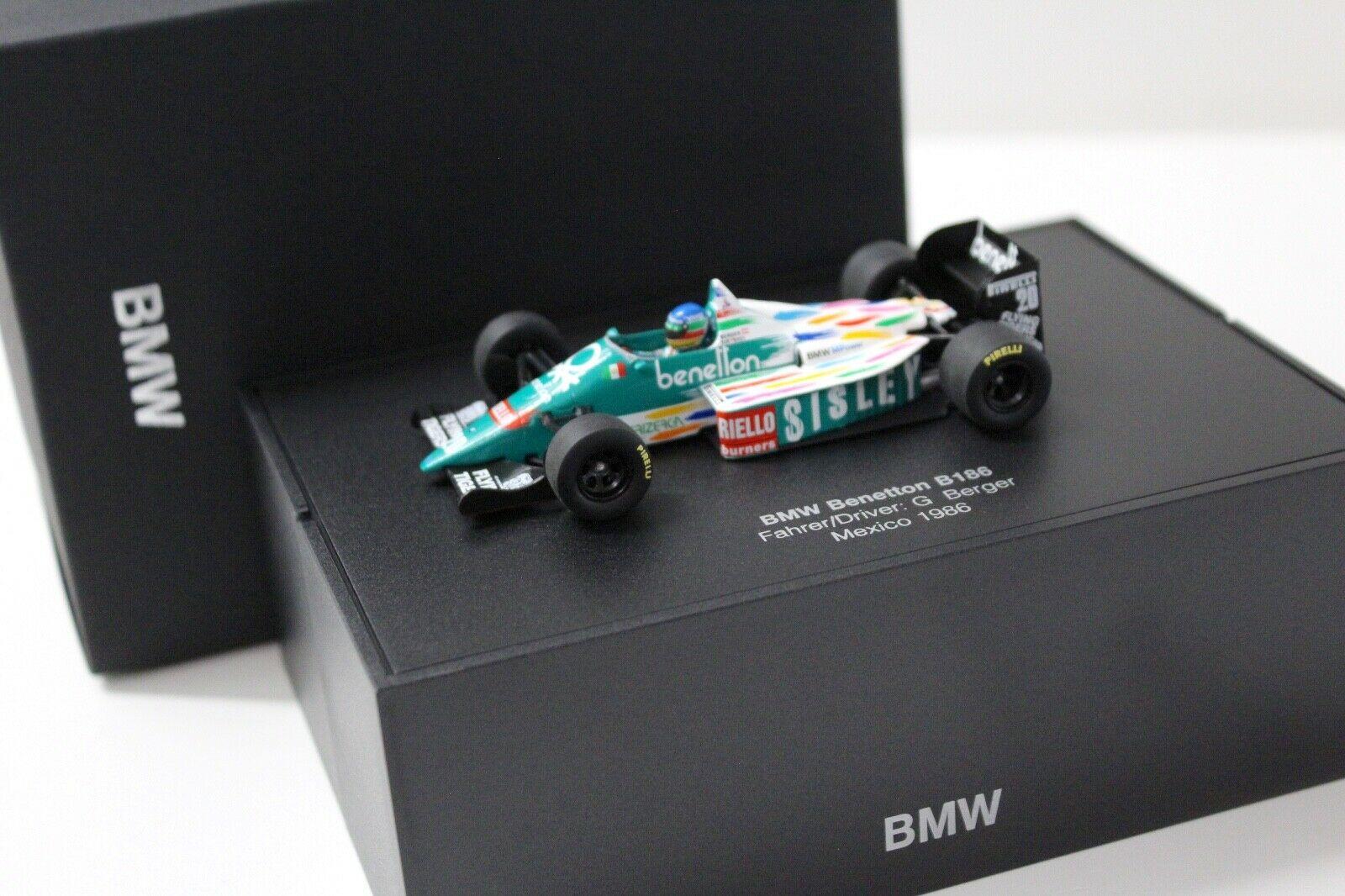 ID 51171 orig.jpg 1:43 Minichamps BMW Benetton 186 Berger Mexico DEALER VERSION