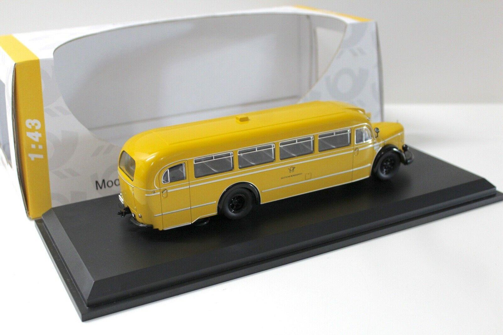 1:43 Schuco Mercedes O6600 Bus Deutsche Bundespost yellow