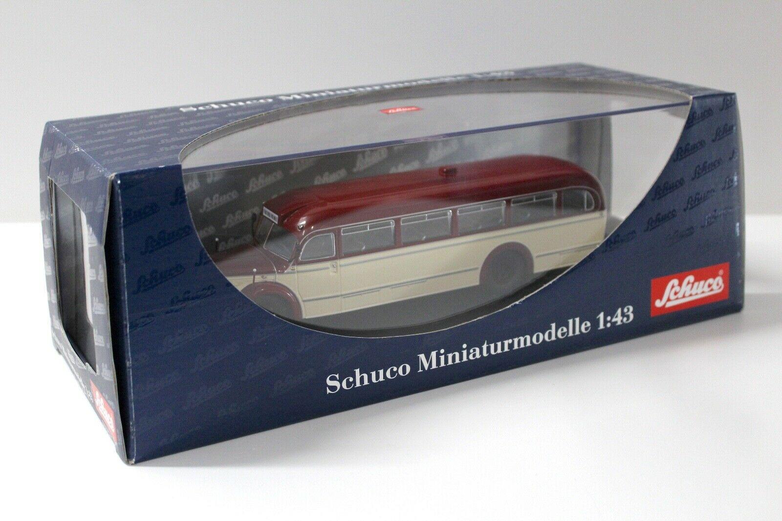 1:43 Schuco Mercedes O6600 Bus beige/ red