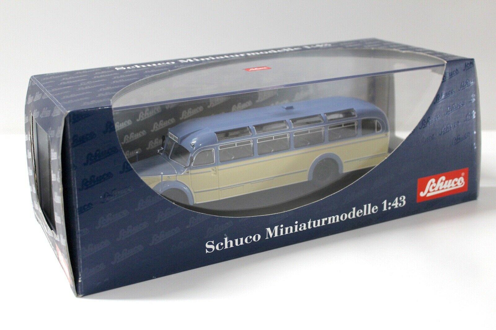 1:43 Schuco Mercedes O6600 Bus Panoramabus beige/ blue