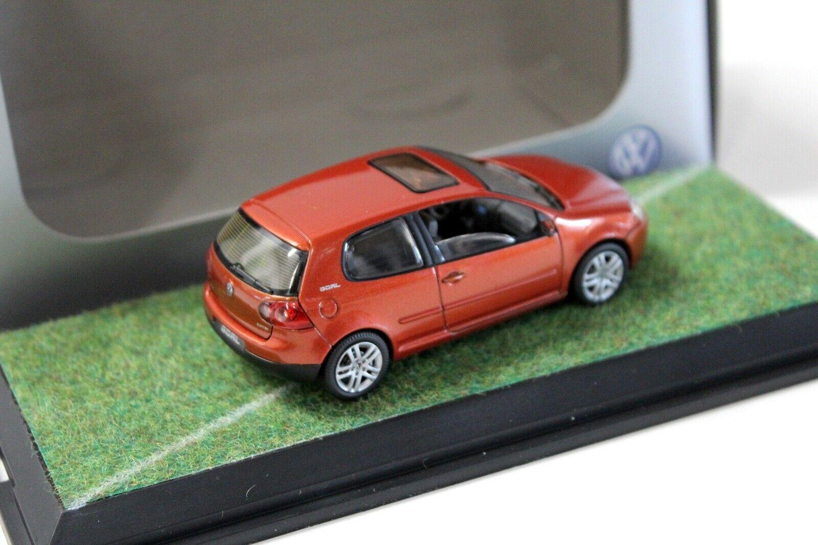 1:43 Schuco VW Golf V 5 Goal orange DEALER VERSION
