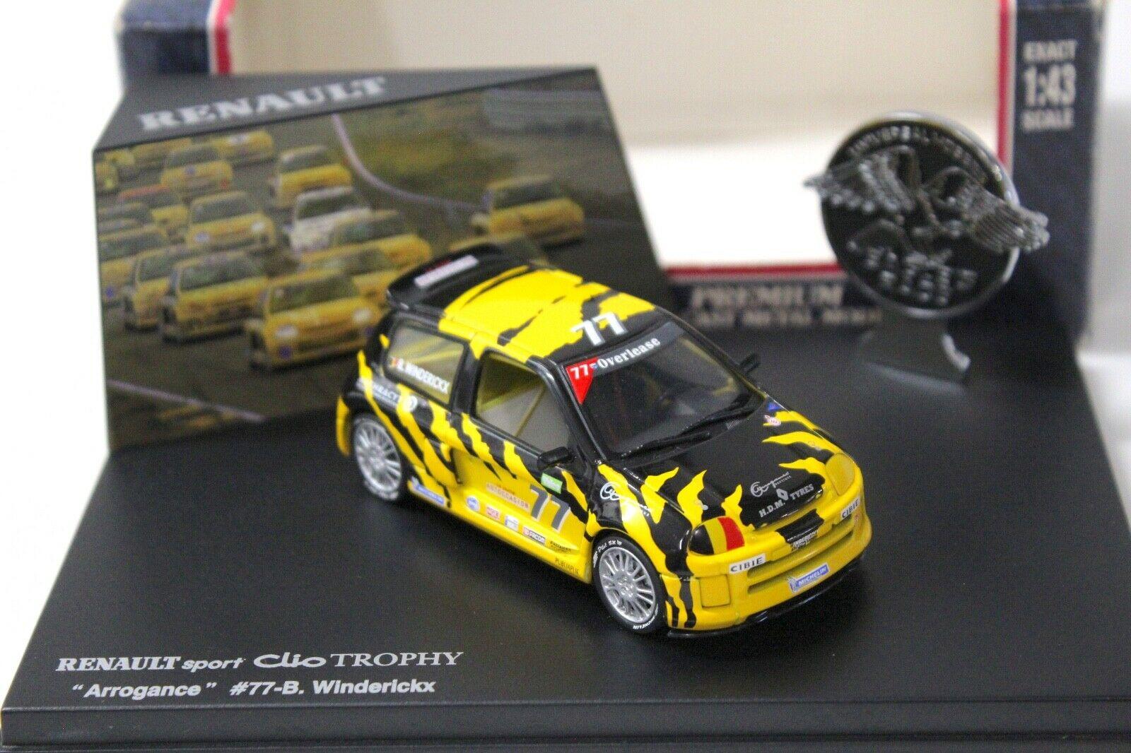 1:43 Eagle Renault Sport Clio Trophy Arrogance #77-B yellow