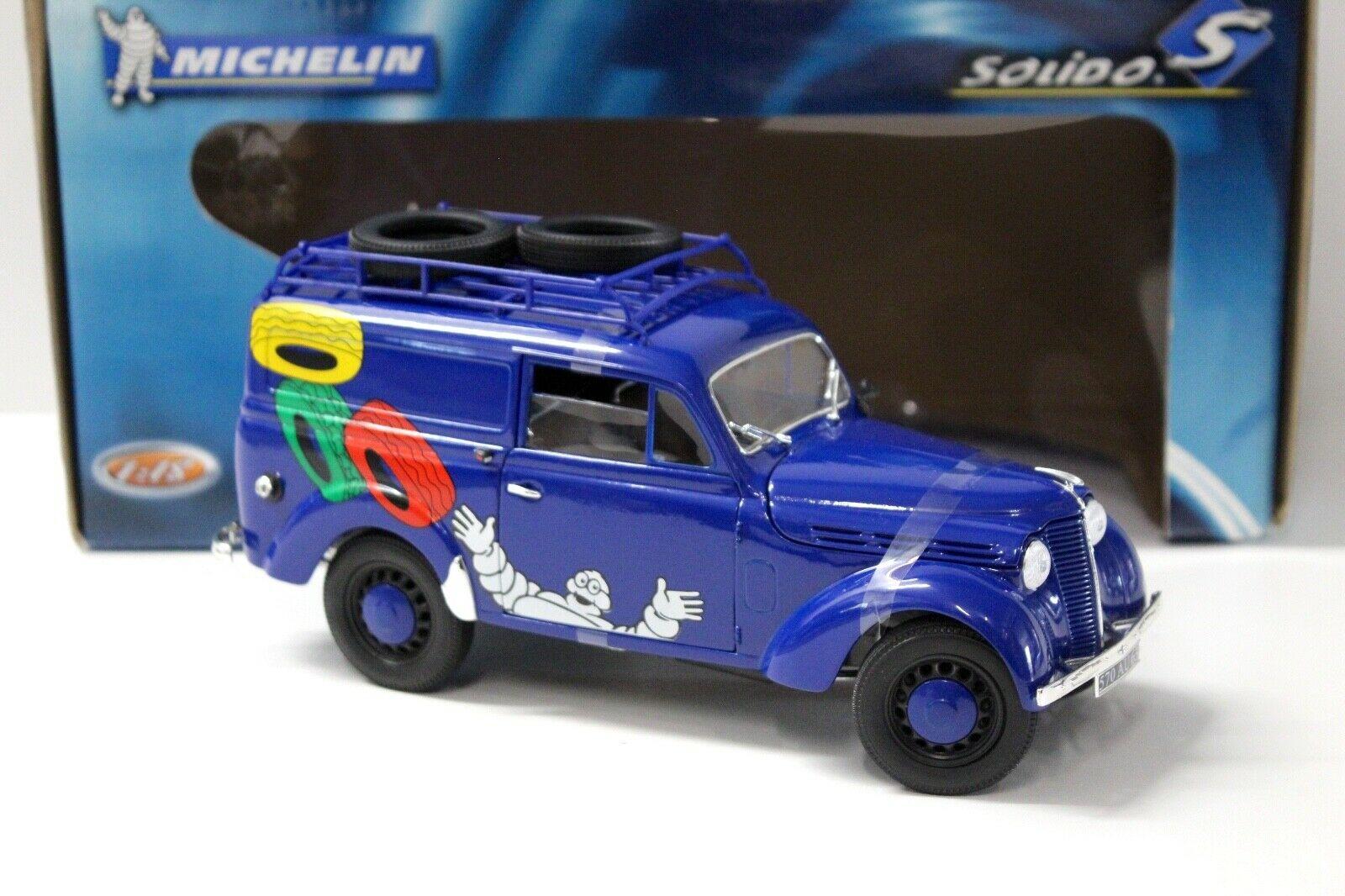 1:18 Solido Renault Juvaqutre 1952 blue MICHELIN