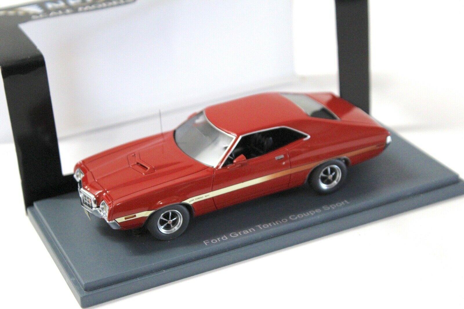 1:43 NEO Scale Ford Gran Torino Coupe Sport red