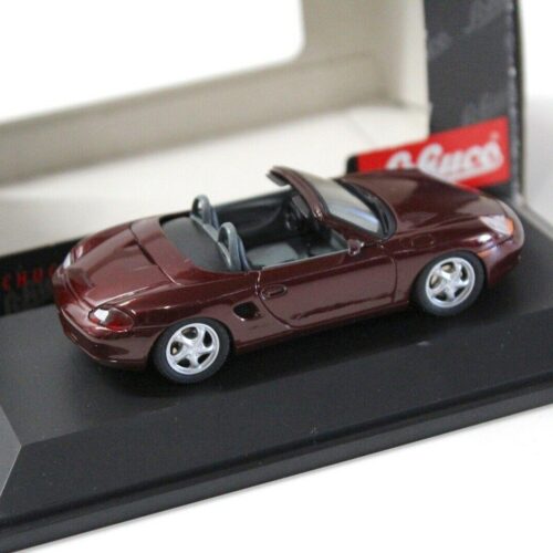 1:43 Schuco Porsche Boxster dark red