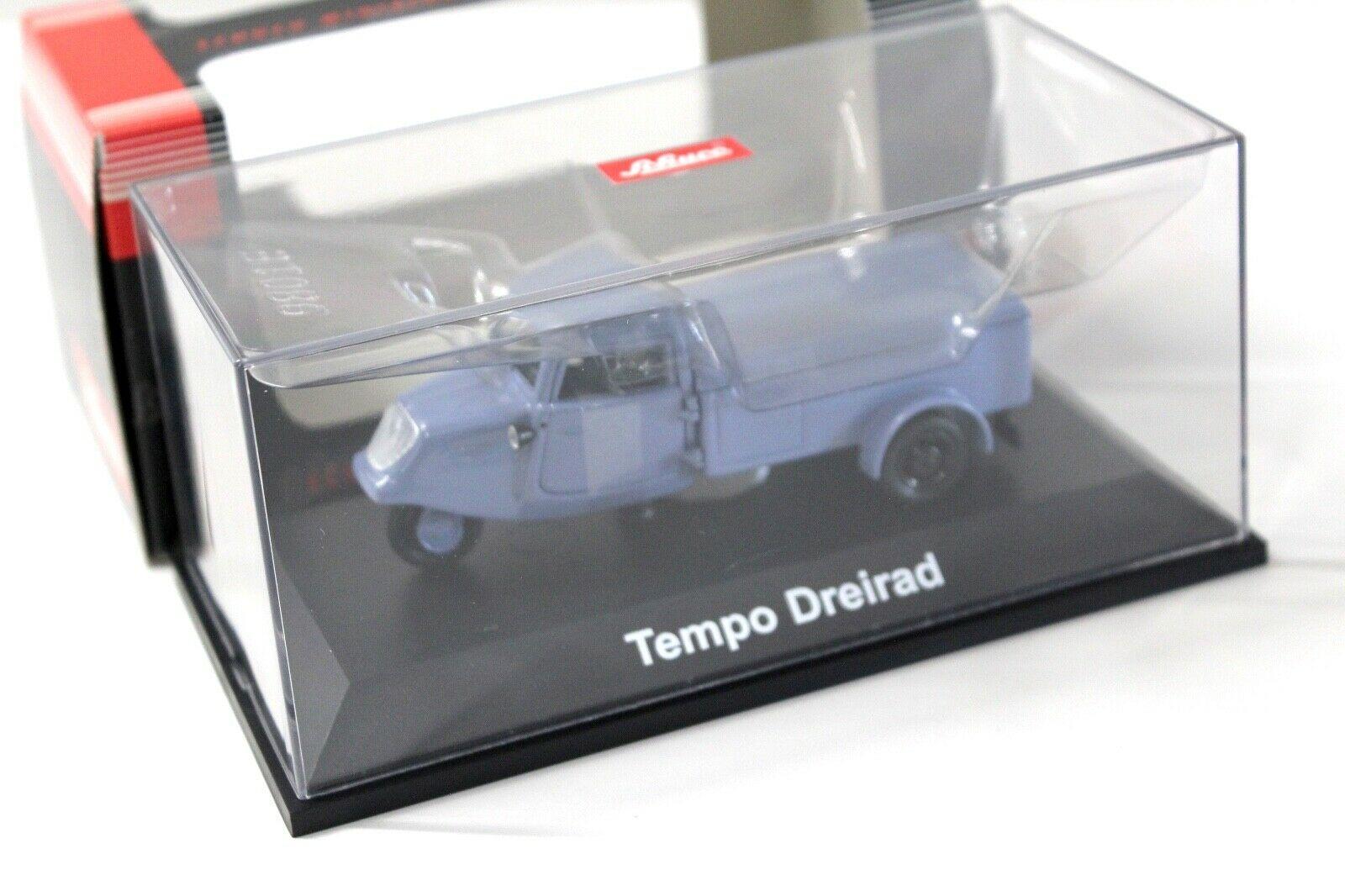 1:43 Schuco Tempo Dreirad Pritsche blue