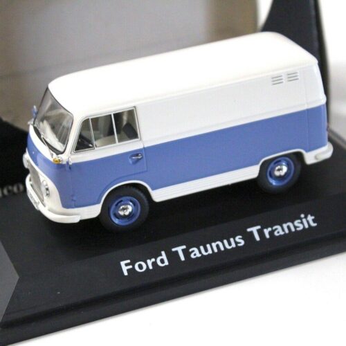 1:43 Schuco Ford Taunus Transit Kasten white/blue